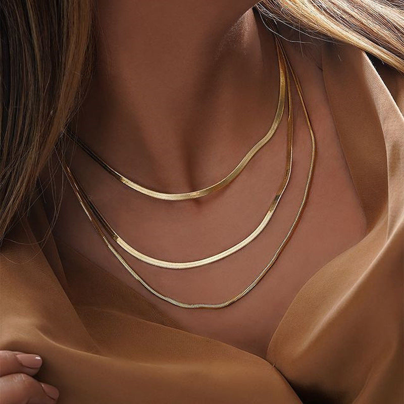 Serene Sleek Kette - Altes Geld