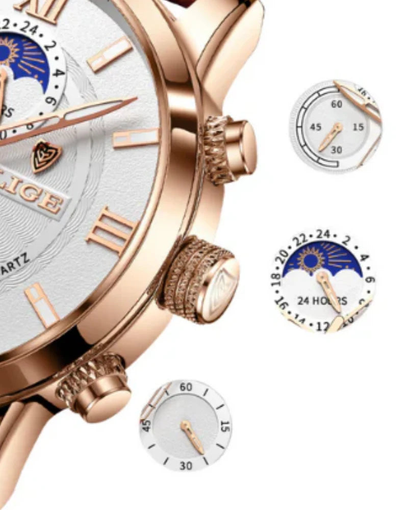 Lugano Classic Uhr (wasserdicht) - Altes Geld