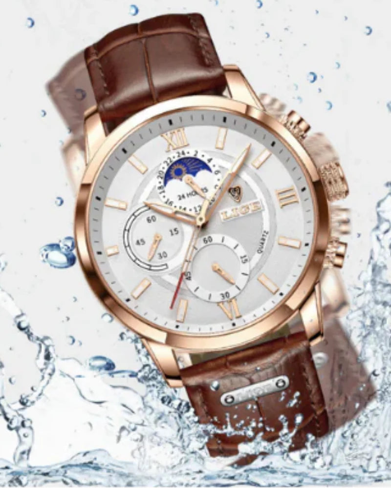 Lugano Classic Uhr (wasserdicht) - Altes Geld