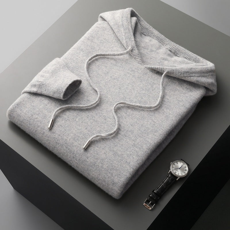 100% Kaschmir Kapuzenpullover - Altes Geld
