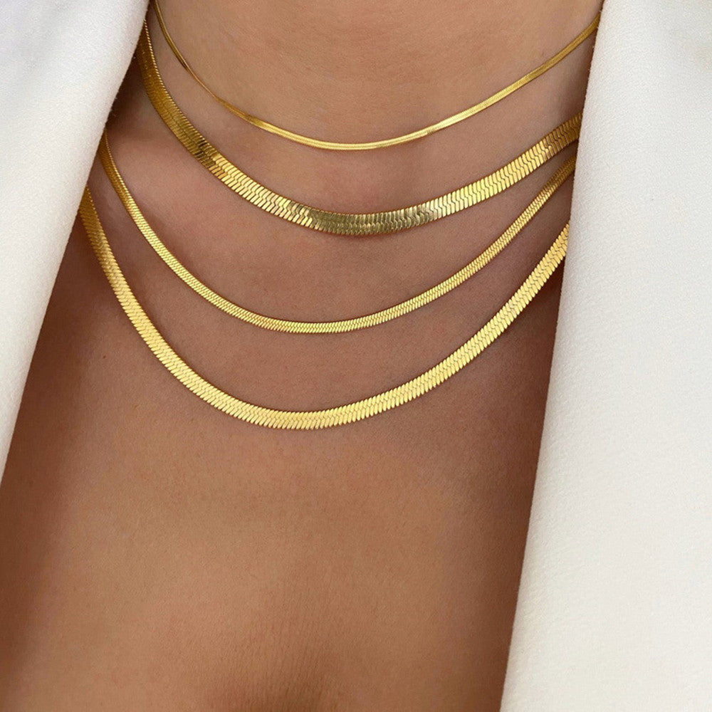 Serene Sleek Kette - Altes Geld