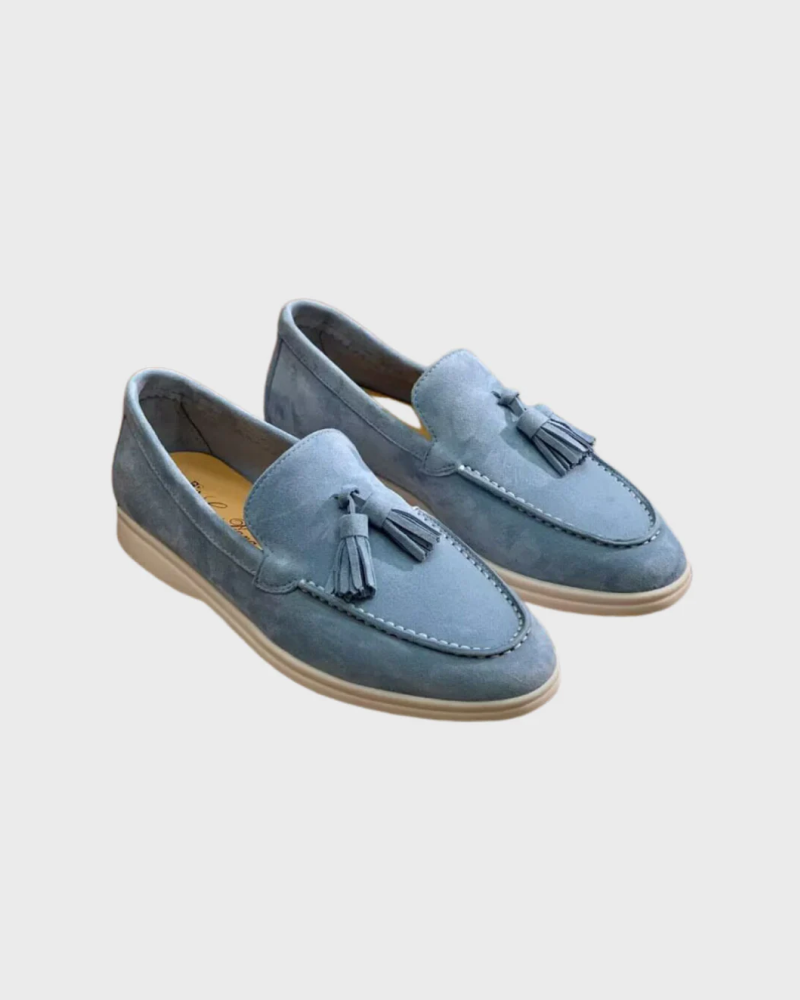 Altes Geld Wildleder Tassel Loafers