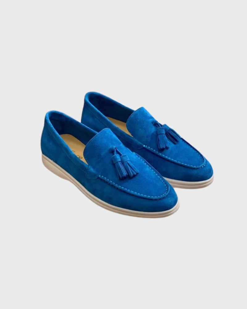 Altes Geld Wildleder Tassel Loafers