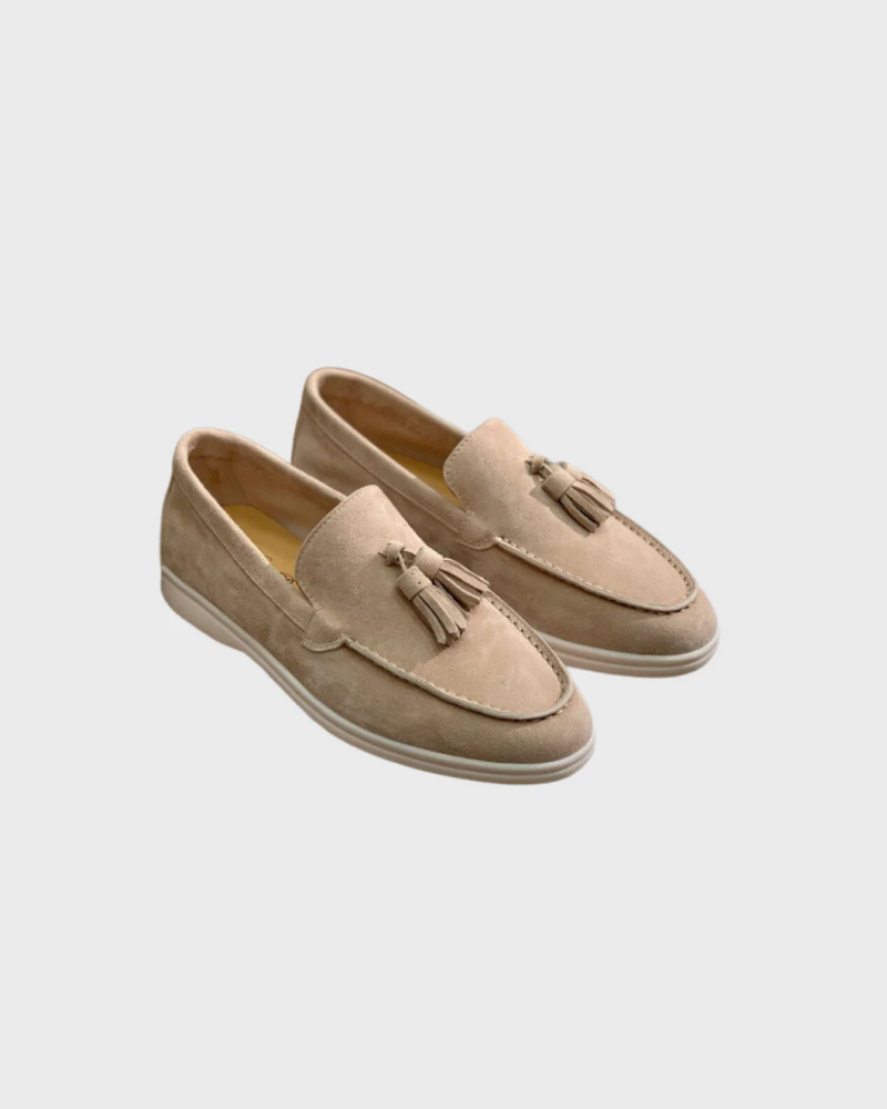 Altes Geld Wildleder Tassel Loafers