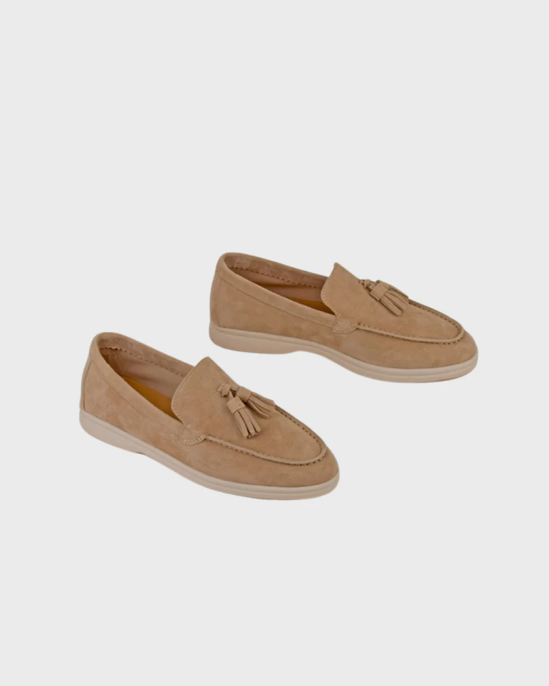 Altes Geld Wildleder Tassel Loafers