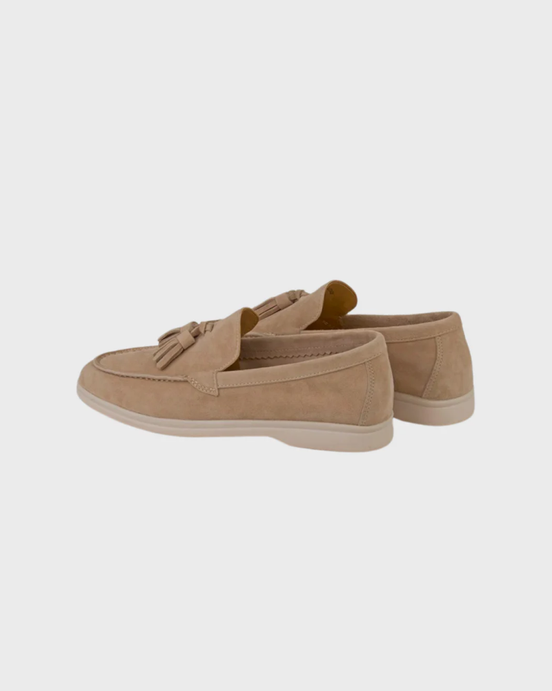 Altes Geld Wildleder Tassel Loafers