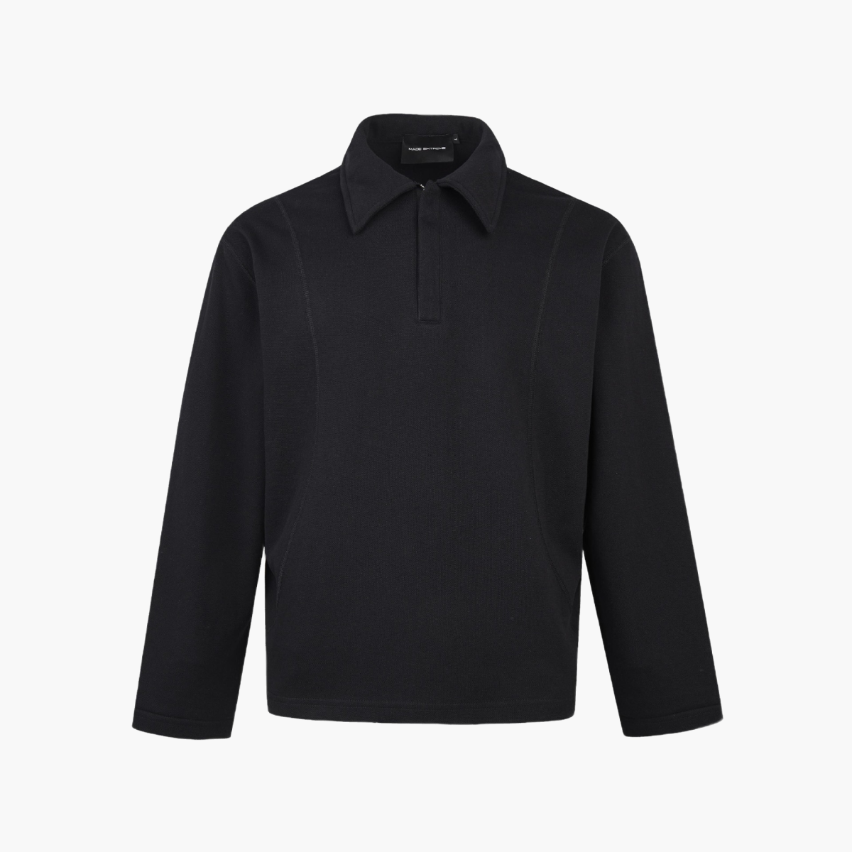 Madrid Langärmeliges Poloshirt in Übergröße - Altes Geld