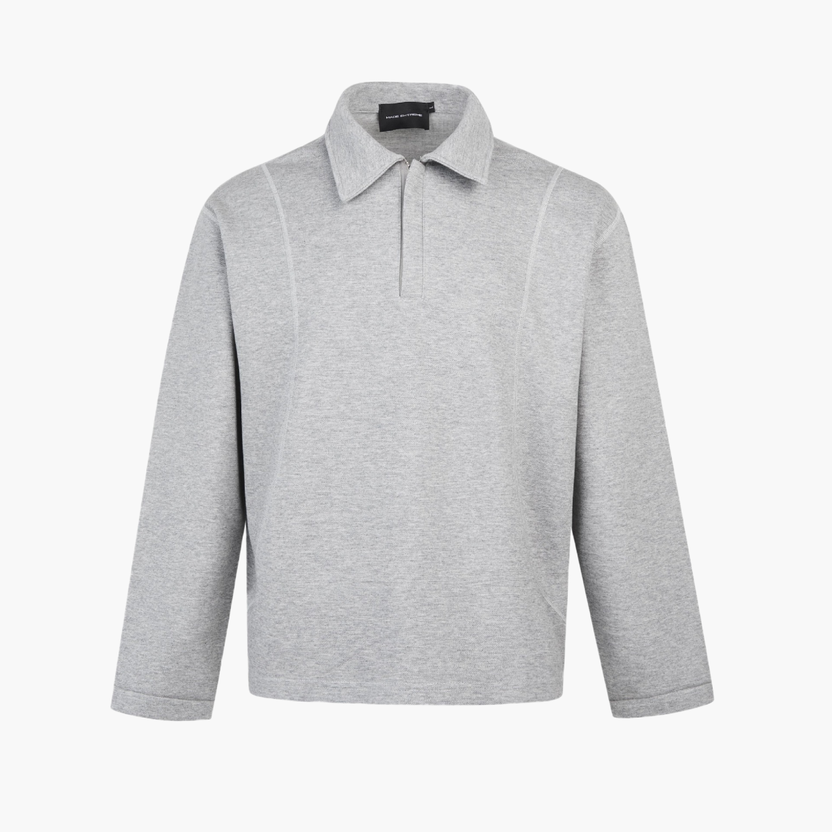 Madrid Langärmeliges Poloshirt in Übergröße - Altes Geld