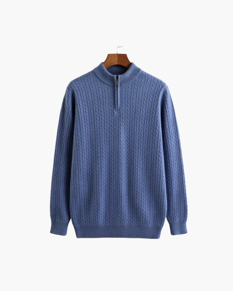 Winter Fit 2 - Premium Kaschmir und Wildleder Blau - Altes Geld