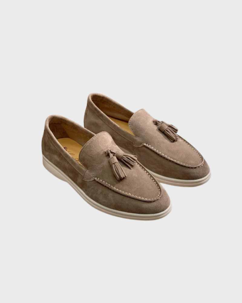 Altes Geld Wildleder Tassel Loafers