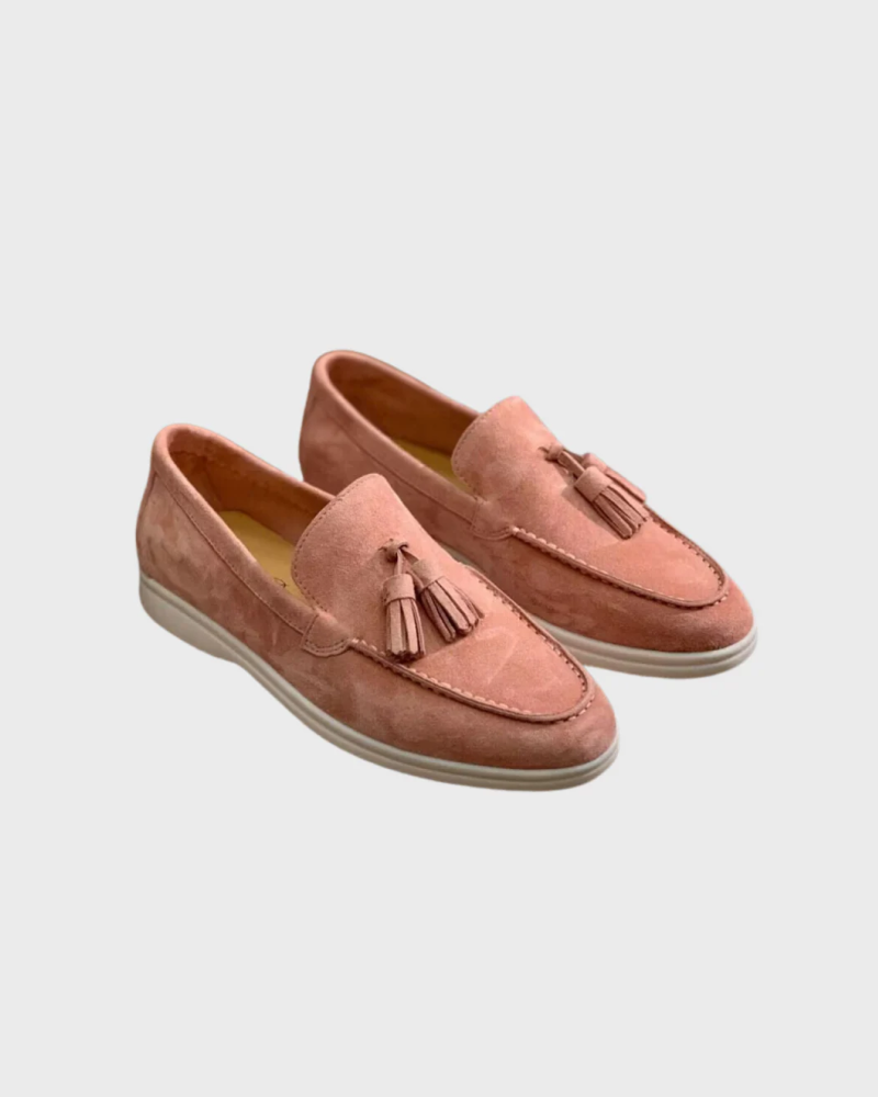 Altes Geld Wildleder Tassel Loafers