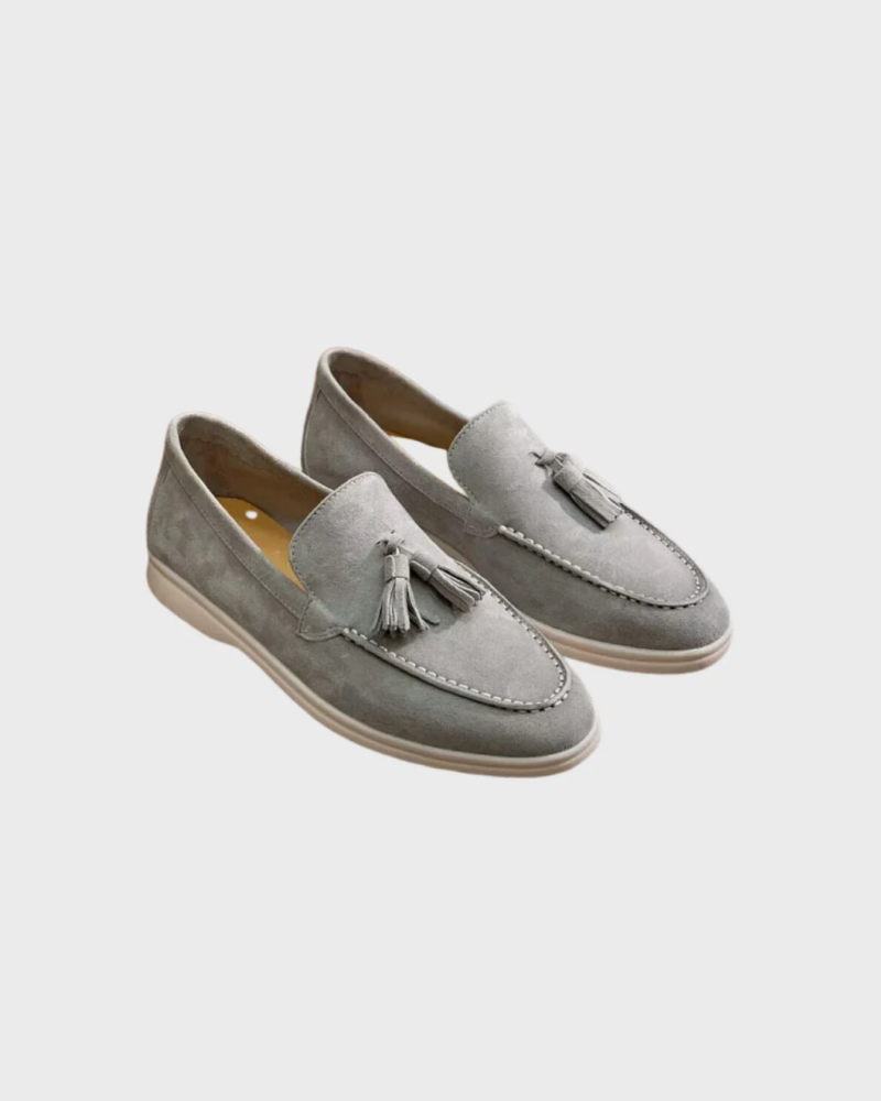 Altes Geld Wildleder Tassel Loafers