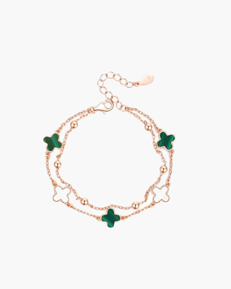 Van Kleeblatt Armband (Goldfarben) - Altes Geld