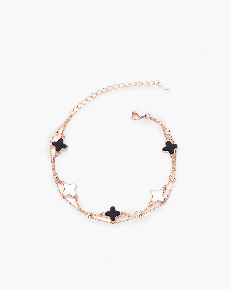 Van Kleeblatt Armband (Goldfarben) - Altes Geld