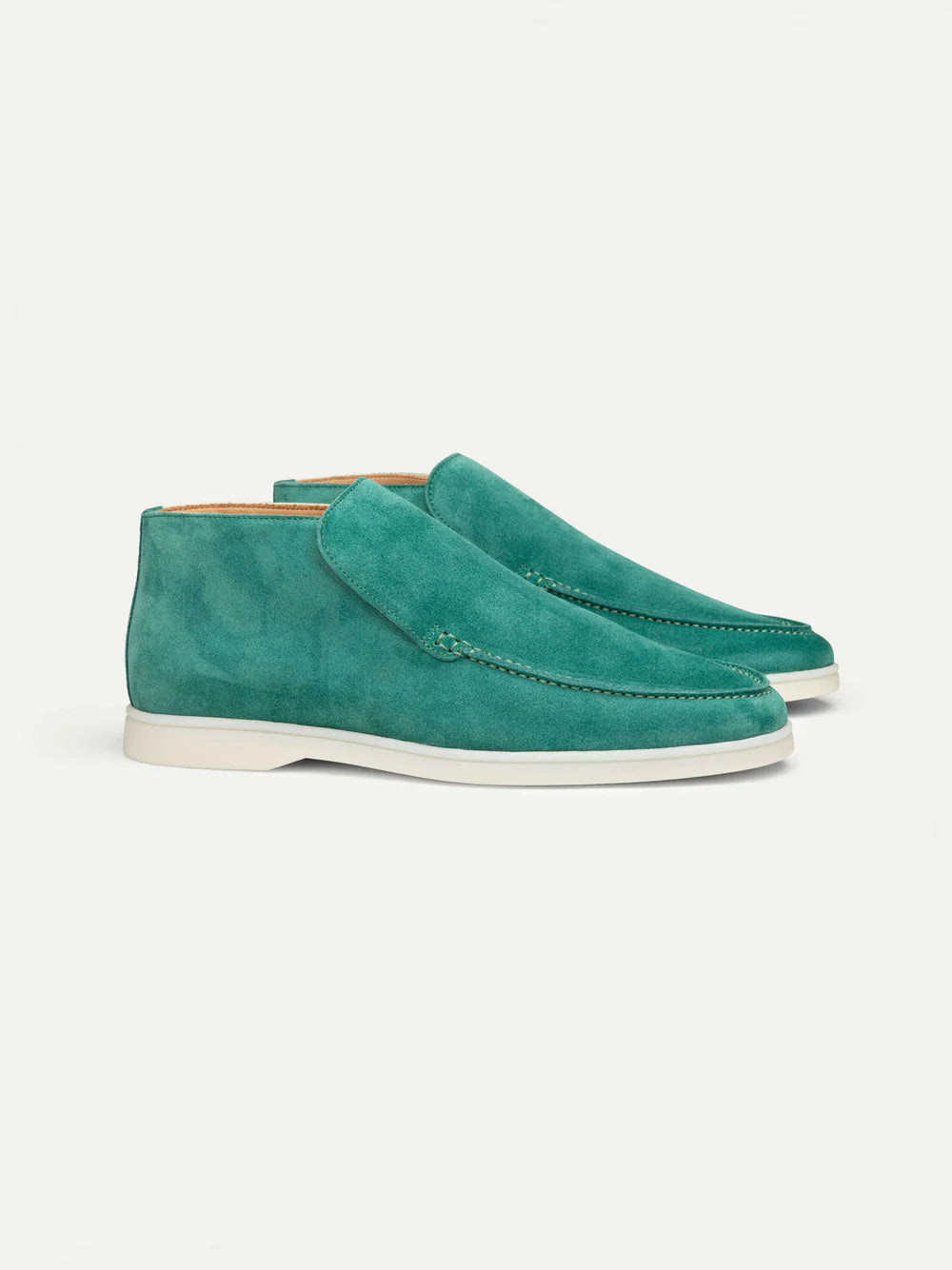 Altes Geld Hohe Wildleder-Loafer