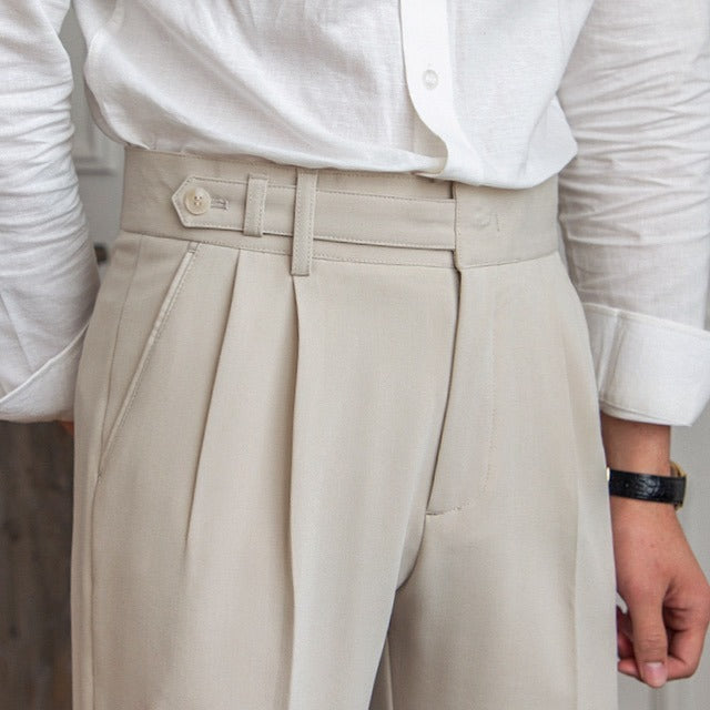 Capri Hohe Taille Pantalon - Altes Geld