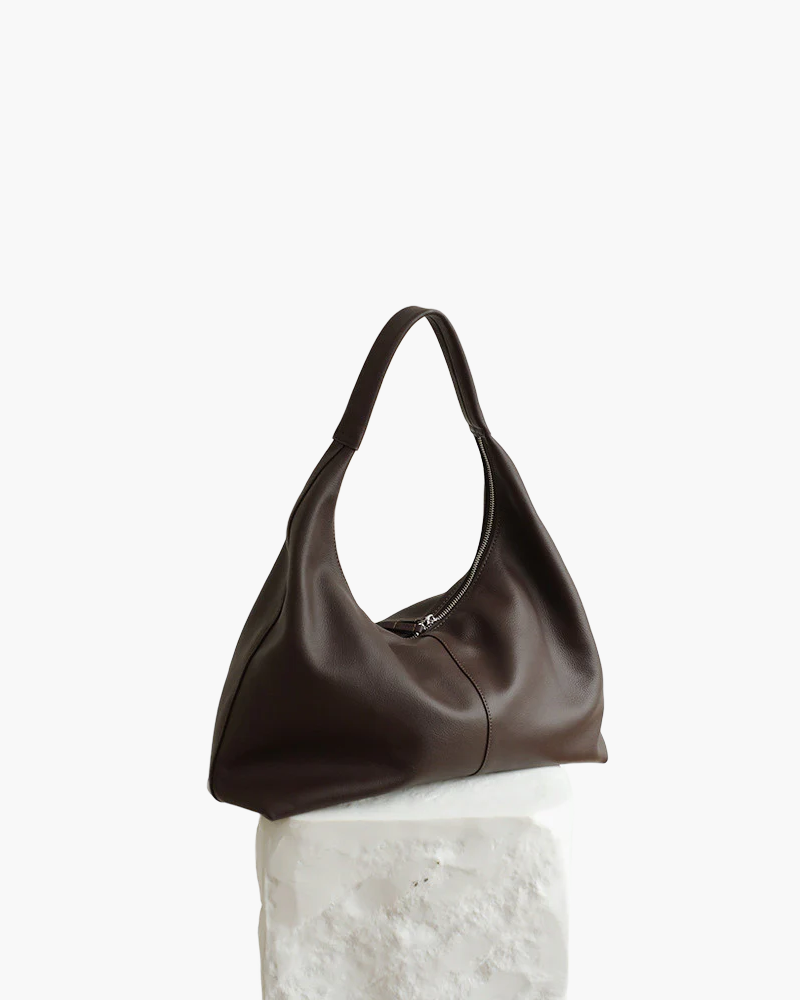 Altes Geld aus echtem Leder Hobo-Tasche - Altes Geld