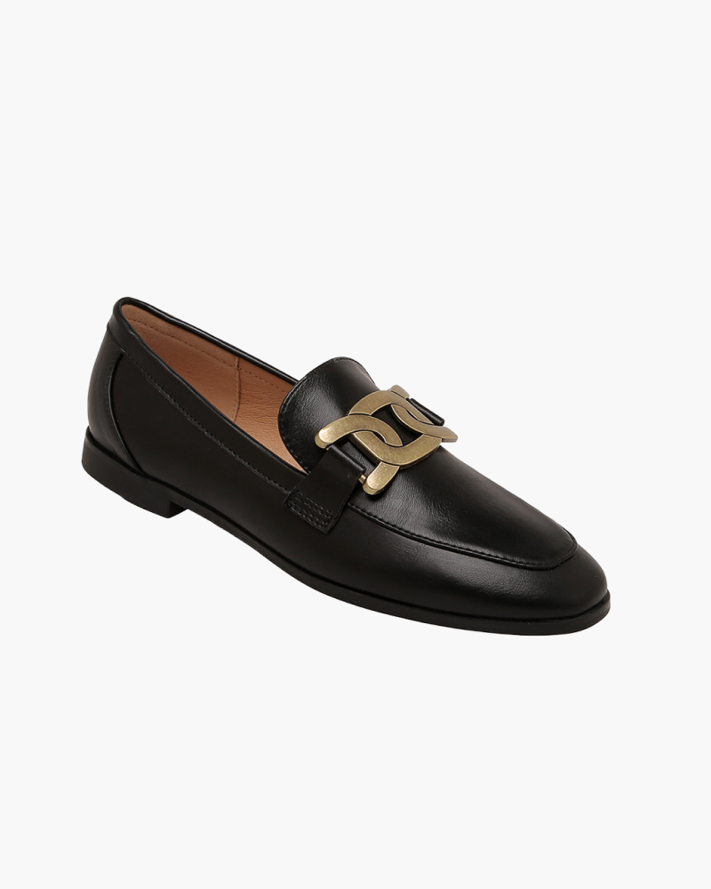 Altes Geld Gold Schnalle Loafers - Altes Geld