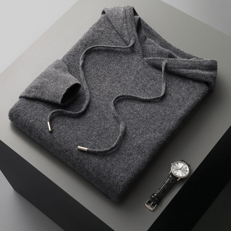 100% Kaschmir Kapuzenpullover - Altes Geld