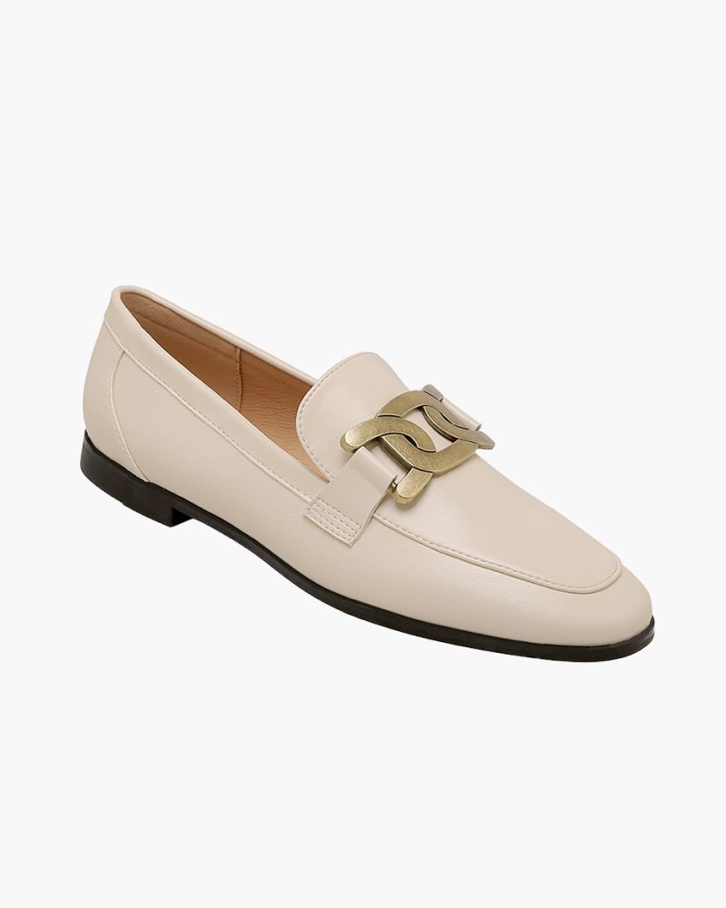 Altes Geld Gold Schnalle Loafers - Altes Geld