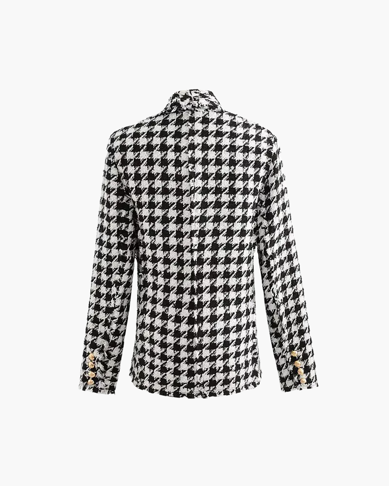 Retro-Karierte Jacke - Altes Geld