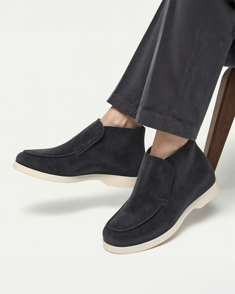 Altes Geld Hohe Wildleder-Loafer
