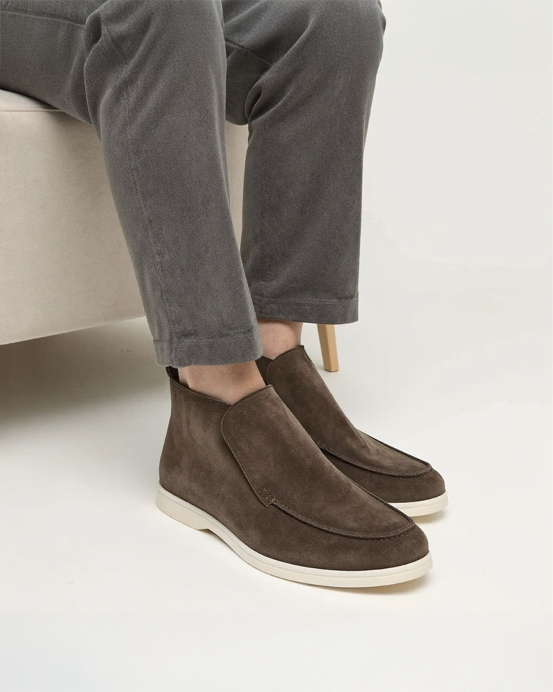 Altes Geld Hohe Wildleder-Loafer