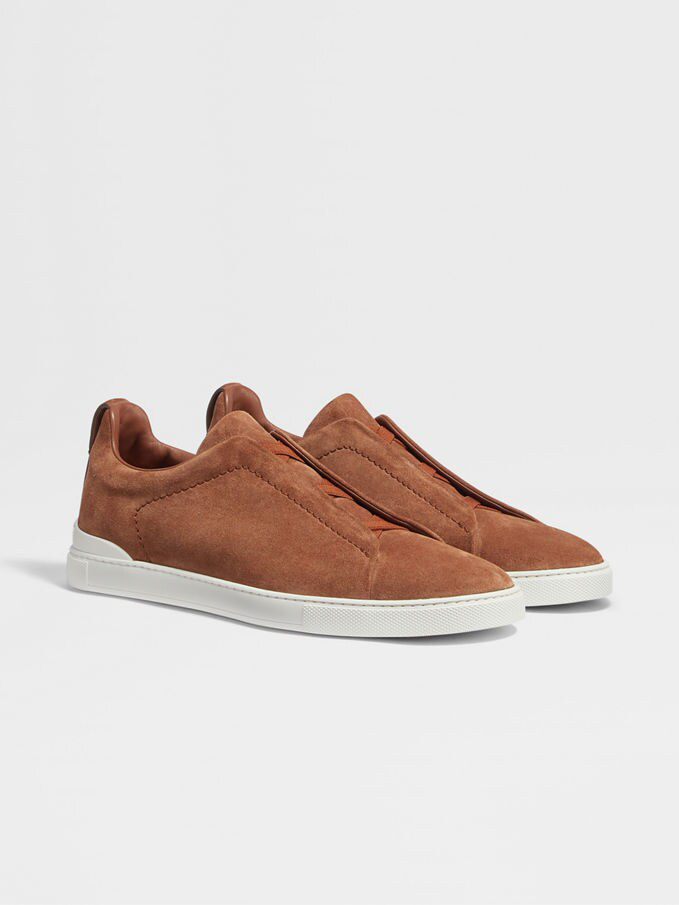 Altes Geld Wildleder Sneakers